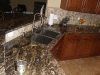 Golden Thunder Countertop with Tile Backsplash
