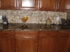Golden Thunder Countertop with Tile Backsplash
